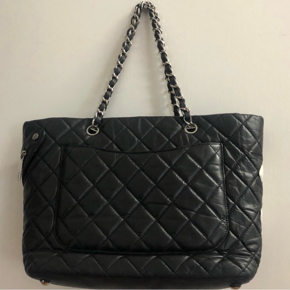 Authentic Chanel Cambon Line Large Leather Tote Bag - Picture 4 of 12